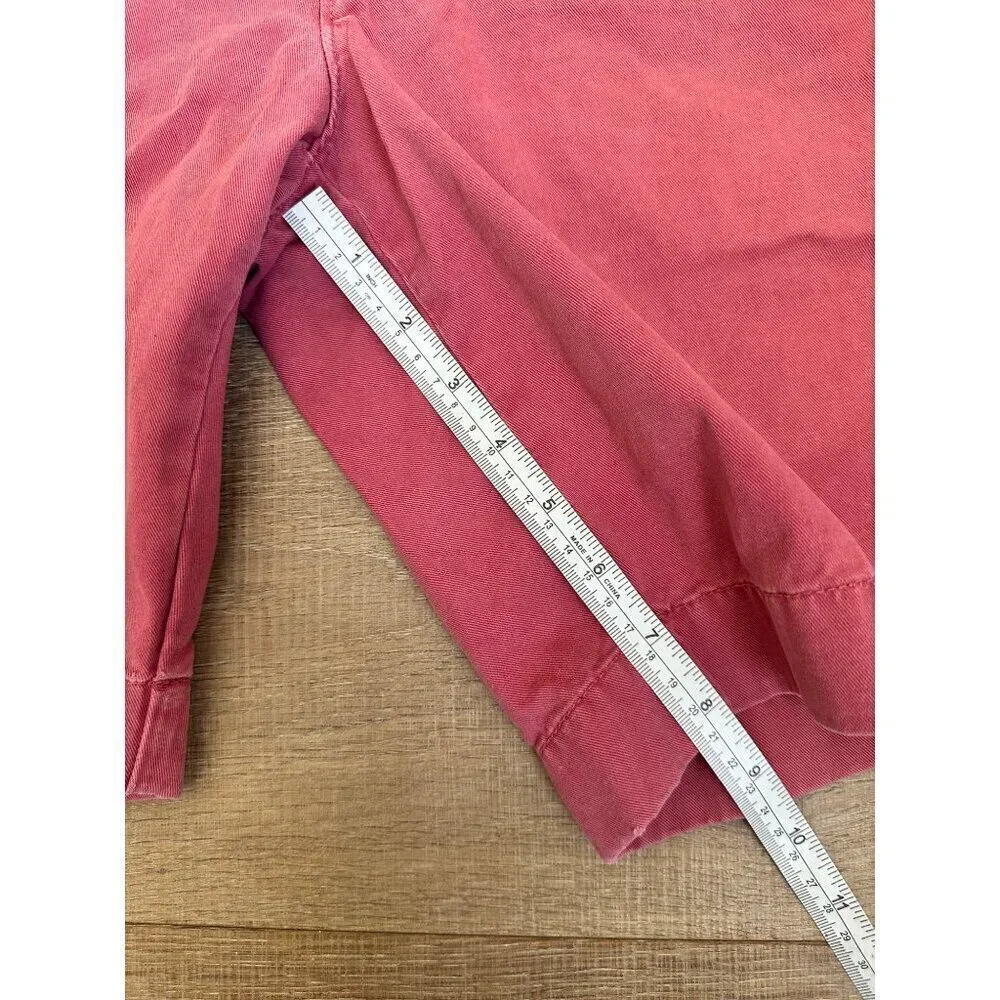 J. Crew Stanton Pink Cotton Twill Shorts 31 Classic Fit Casual Summer Wear